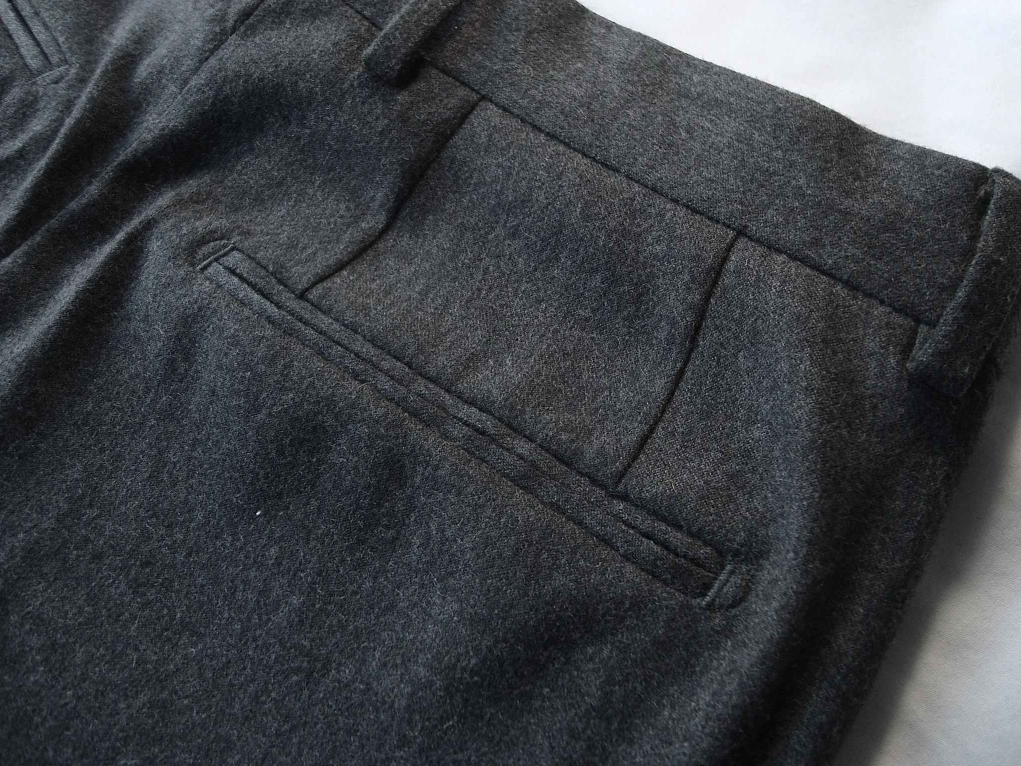 2012 Virgin Wool Kean Tailored Trousers in Anthracite