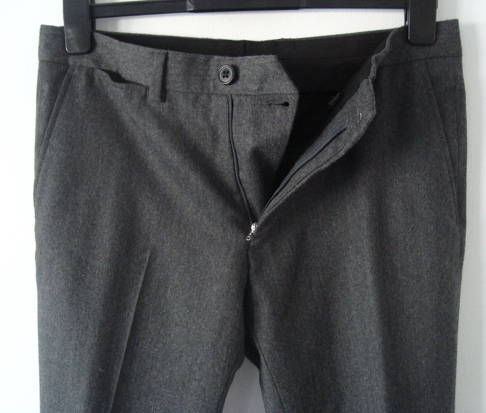 2012 Virgin Wool Kean Tailored Trousers in Anthracite