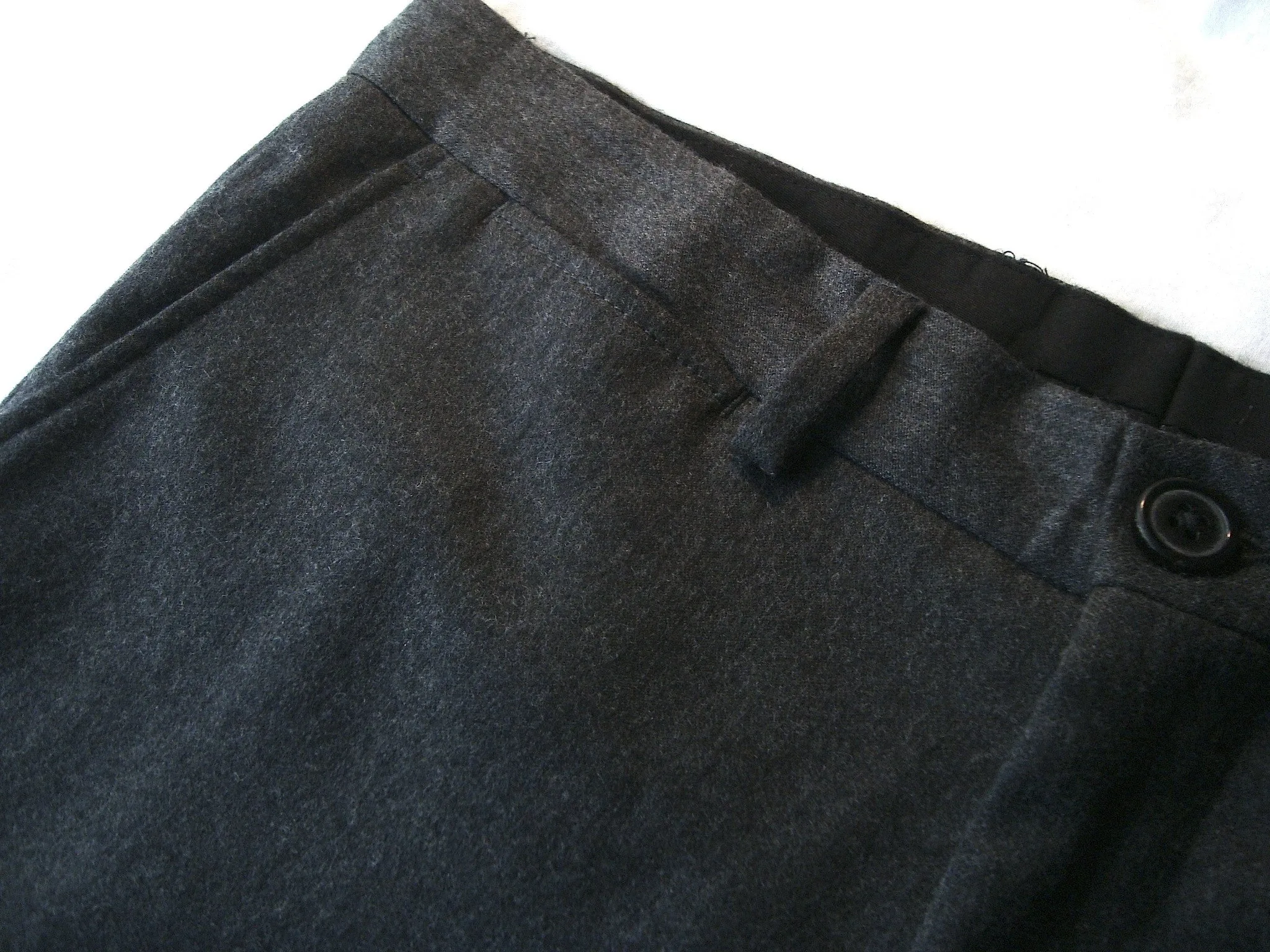 2012 Virgin Wool Kean Tailored Trousers in Anthracite