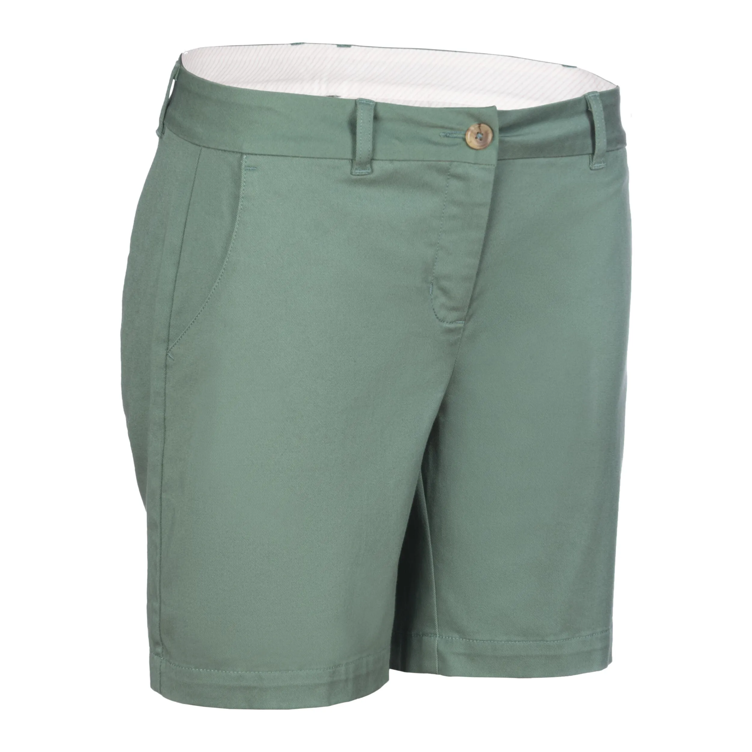 Bermuda shorts MW500 women's green INESIS, laurel green