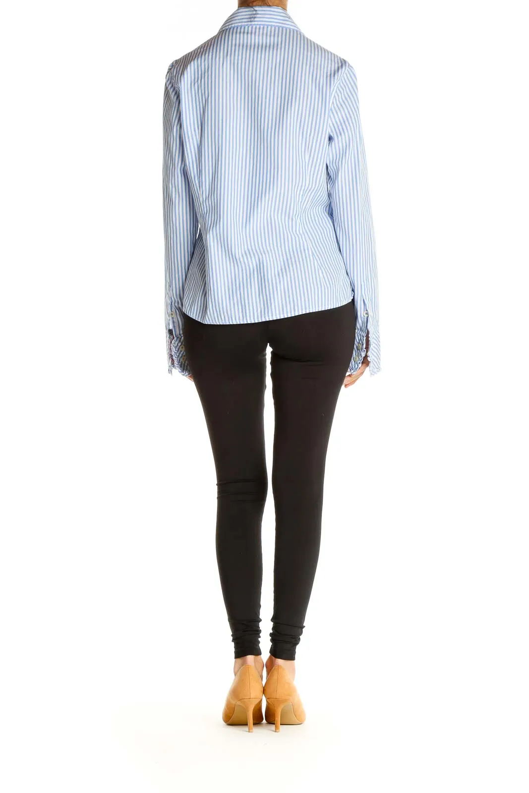 Blue Striped Formal Shirt