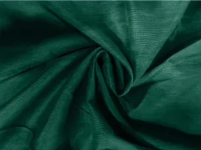 Bottle Green Plain Bangalore Raw Silk Fabric (Wholesale)