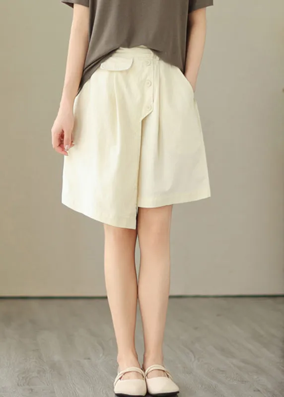 Chic Apricot High Waist Cozy Shorts Summer LY4933