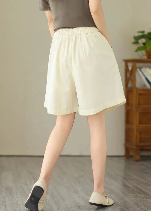 Chic Apricot High Waist Cozy Shorts Summer LY4933