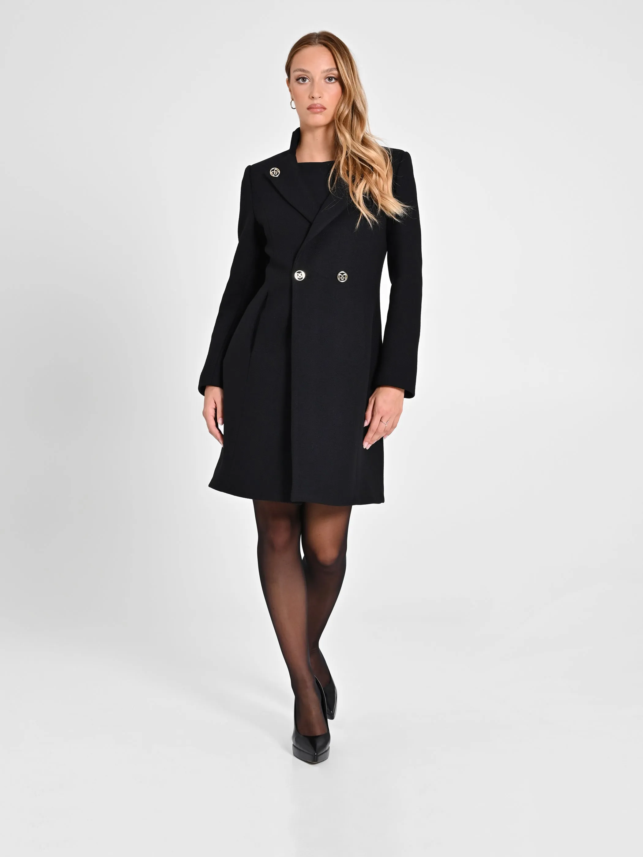 Coat with Stand-Up Collar