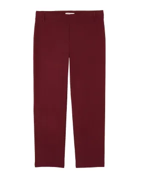 Coventry Petite Straight Leg Work Trouser | Burgundy