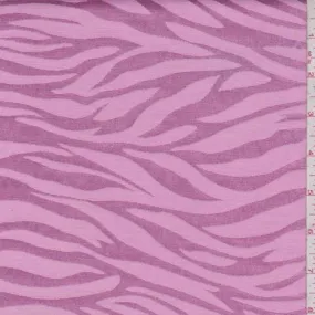 Deep Pink Zebra Stripe Satin Jacquard Fabric