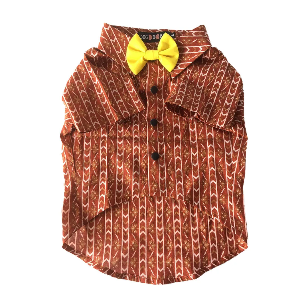 Dusky Red Tribal Shirt