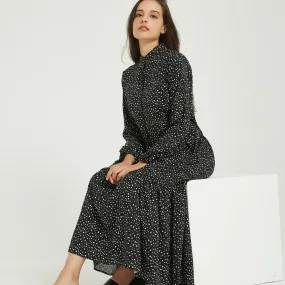 FashionSierra - Elegant Loose Dot Print Dresses