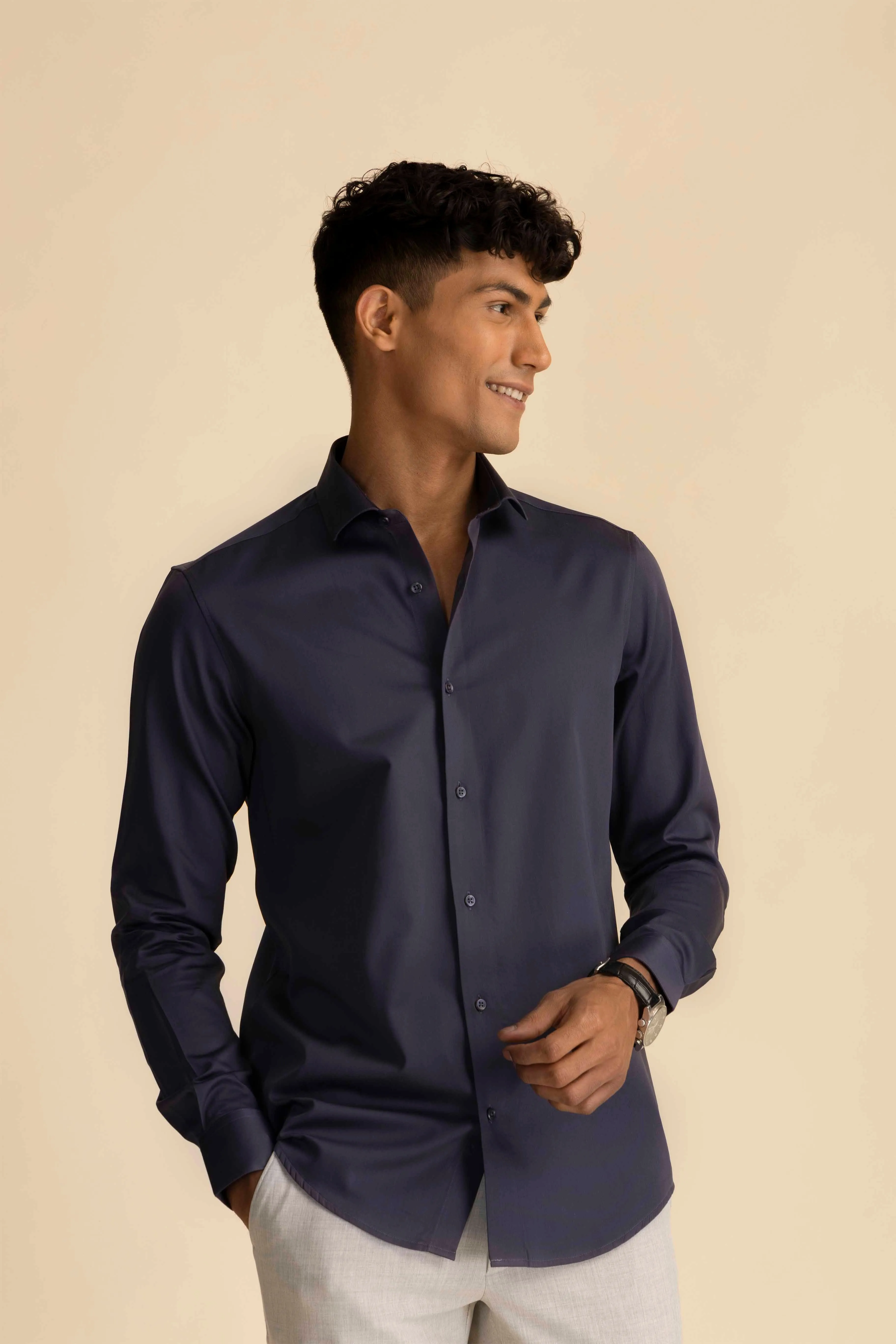 Graphite Sateen Shirt