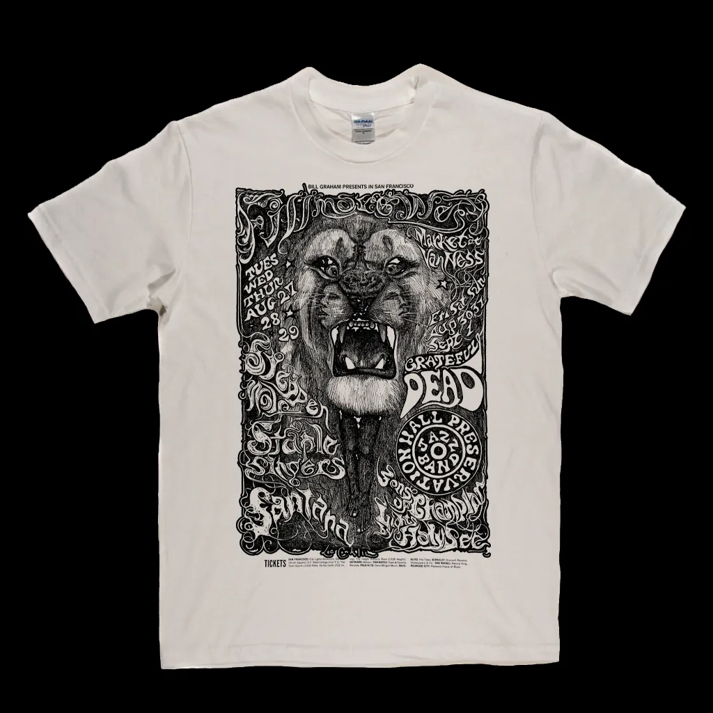 Grateful Dead Lion Poster T-Shirt