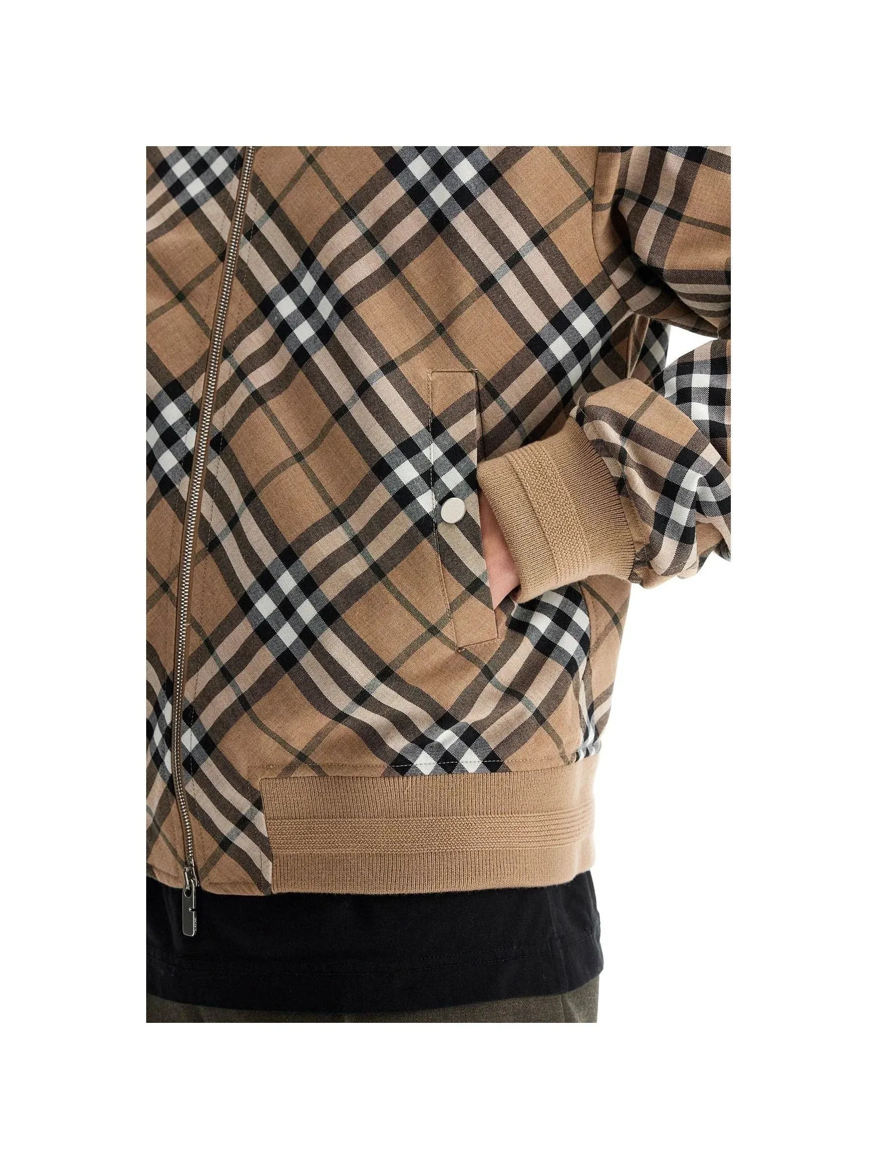 Harrington Check Wool Jacket