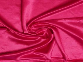 Hot Pink Plain Viscose Gaji Silk Fabric (Wholesale)