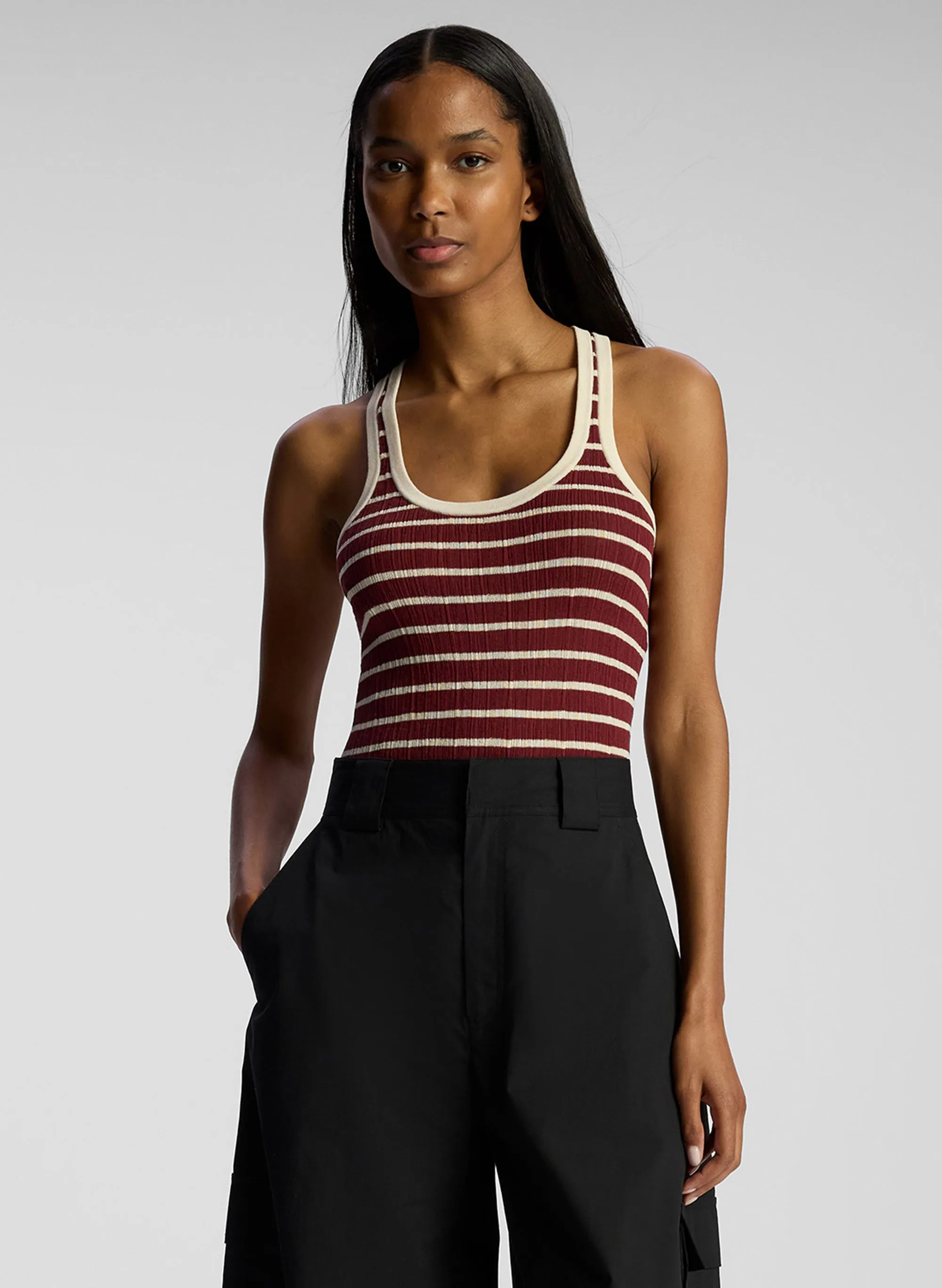 Iris Fine Cotton Knit Tank