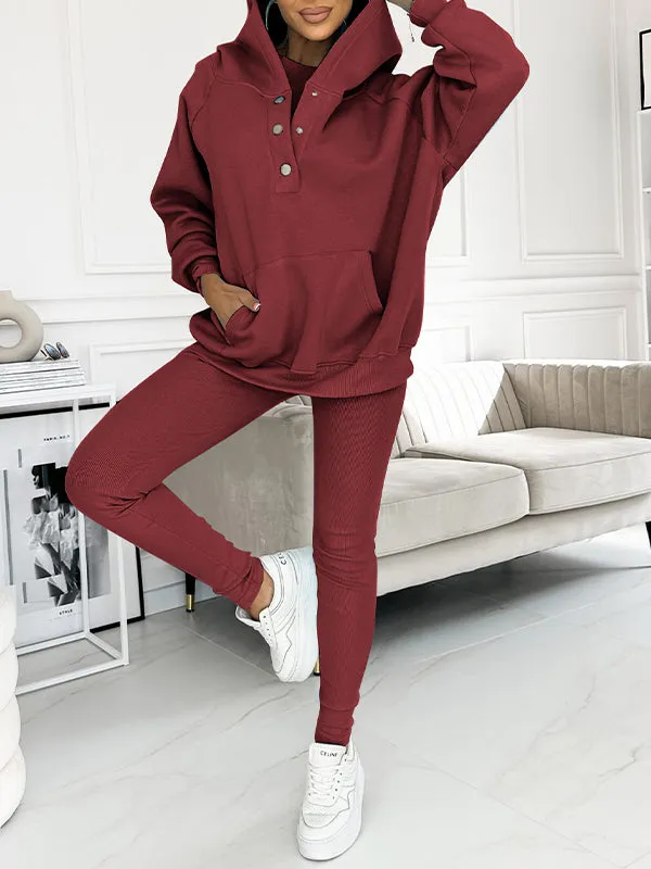 Ivyshape | Casual and Comfortable Sweatshirt Suit