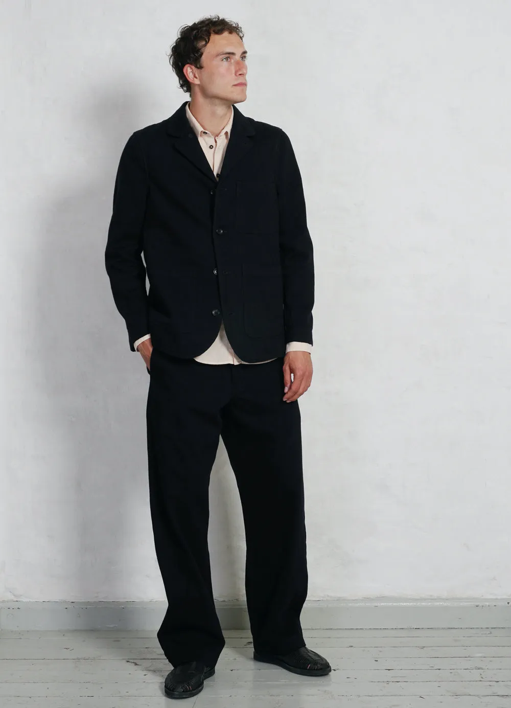 JOSEF | Refined Workwear Jacket | Black Slub