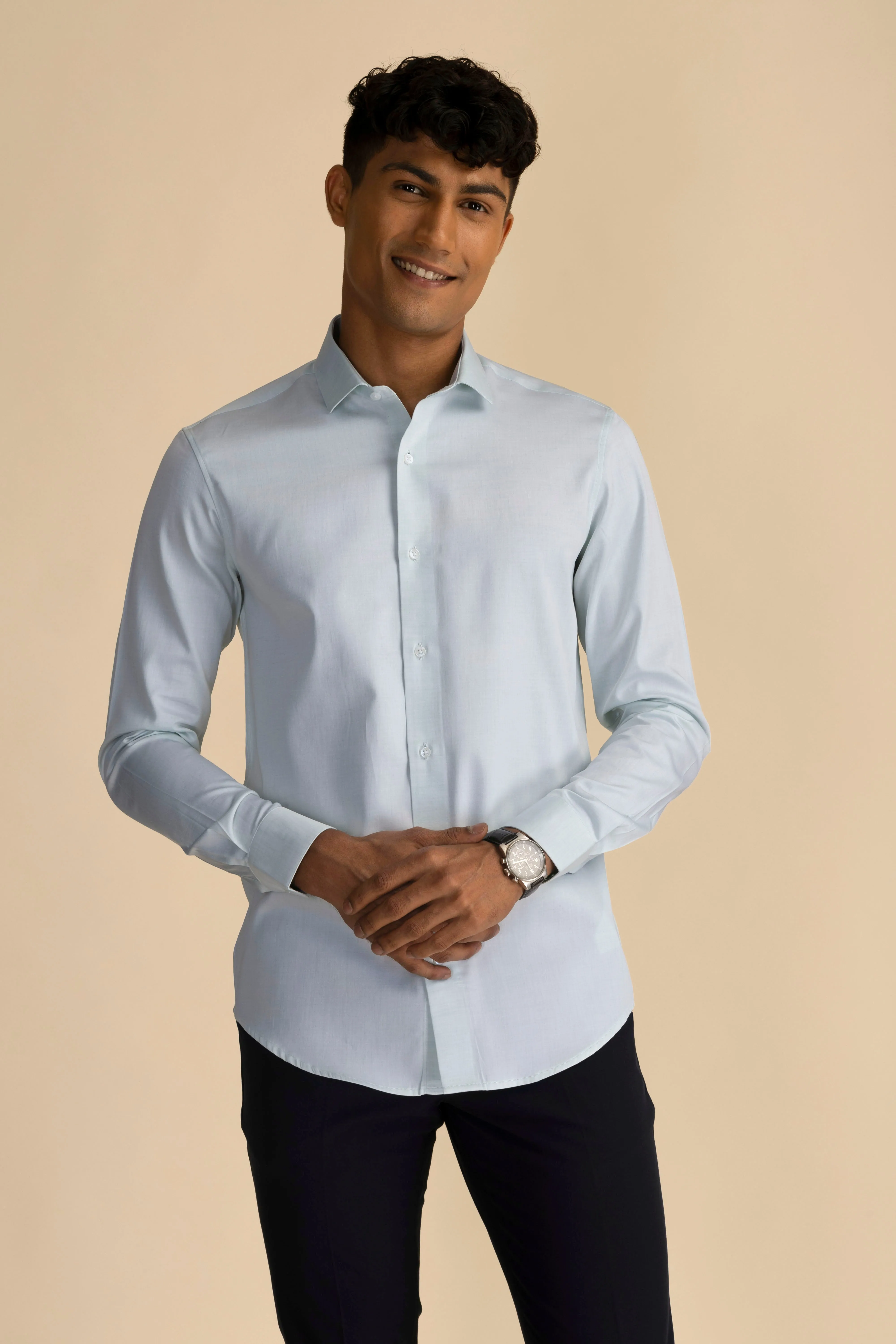 Light Mint Melange Shirt