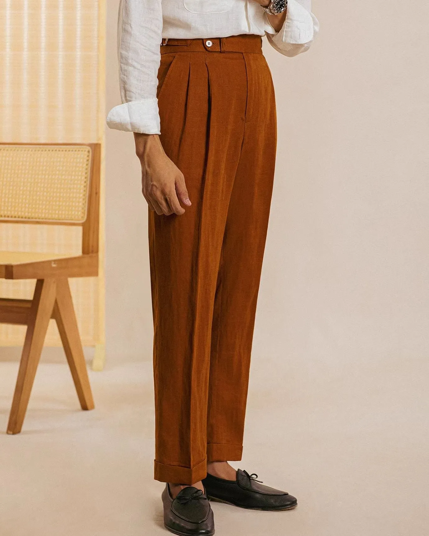 Lovau Business Monaco Linen Trousers