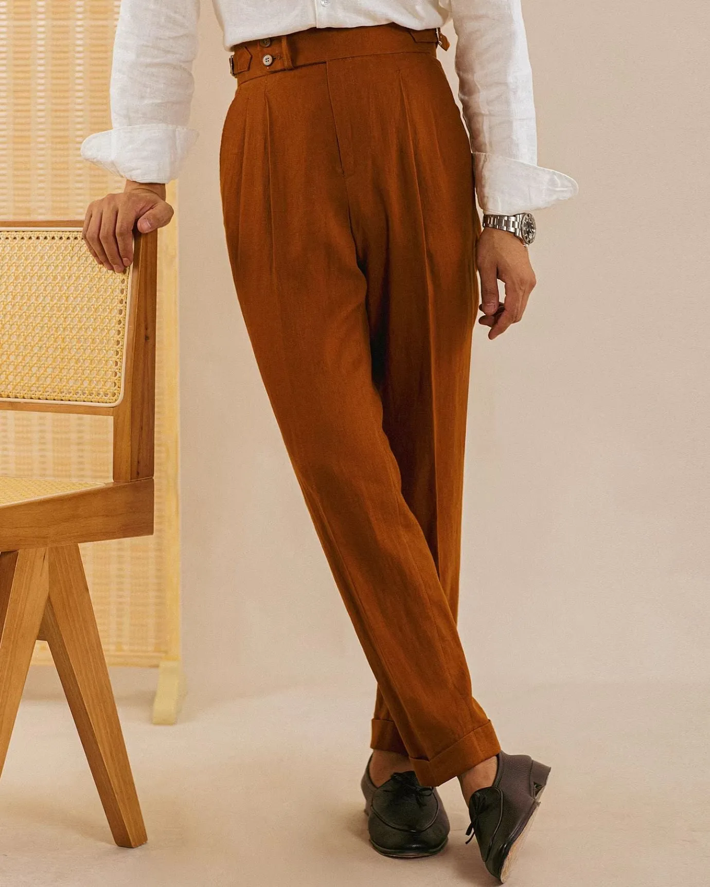 Lovau Business Monaco Linen Trousers