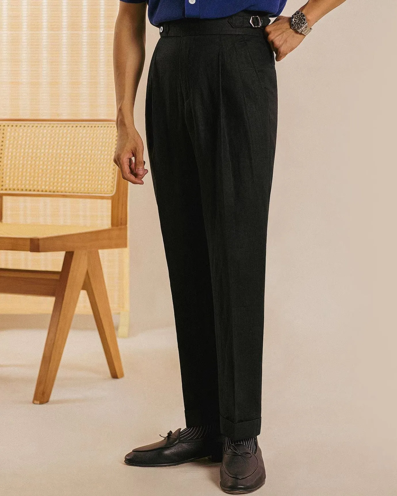 Lovau Business Monaco Linen Trousers