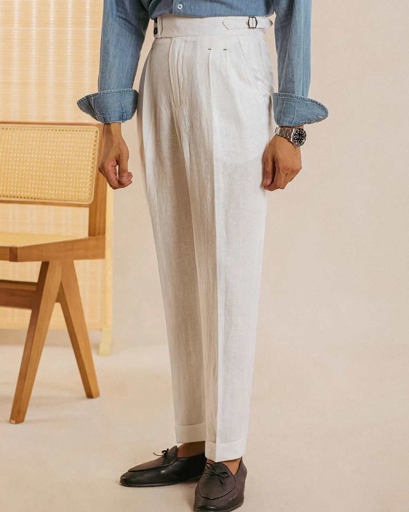 Lovau Business Monaco Linen Trousers