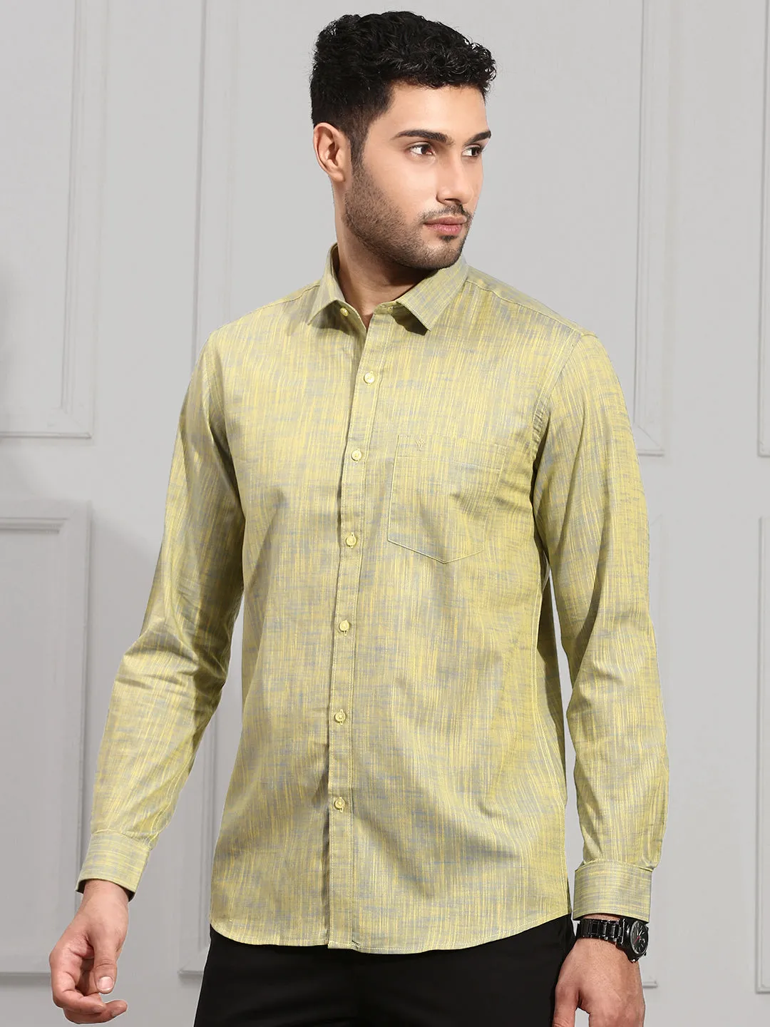 Men 100% Cotton Shirt Green CL2 GT25