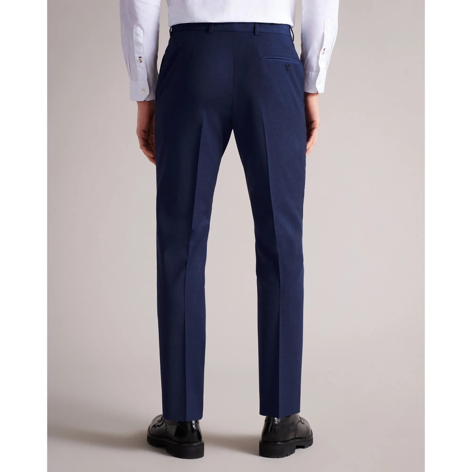 Men Mps-Sinjts-Slim Fit Plain Suit Trouser - Dk-Blue