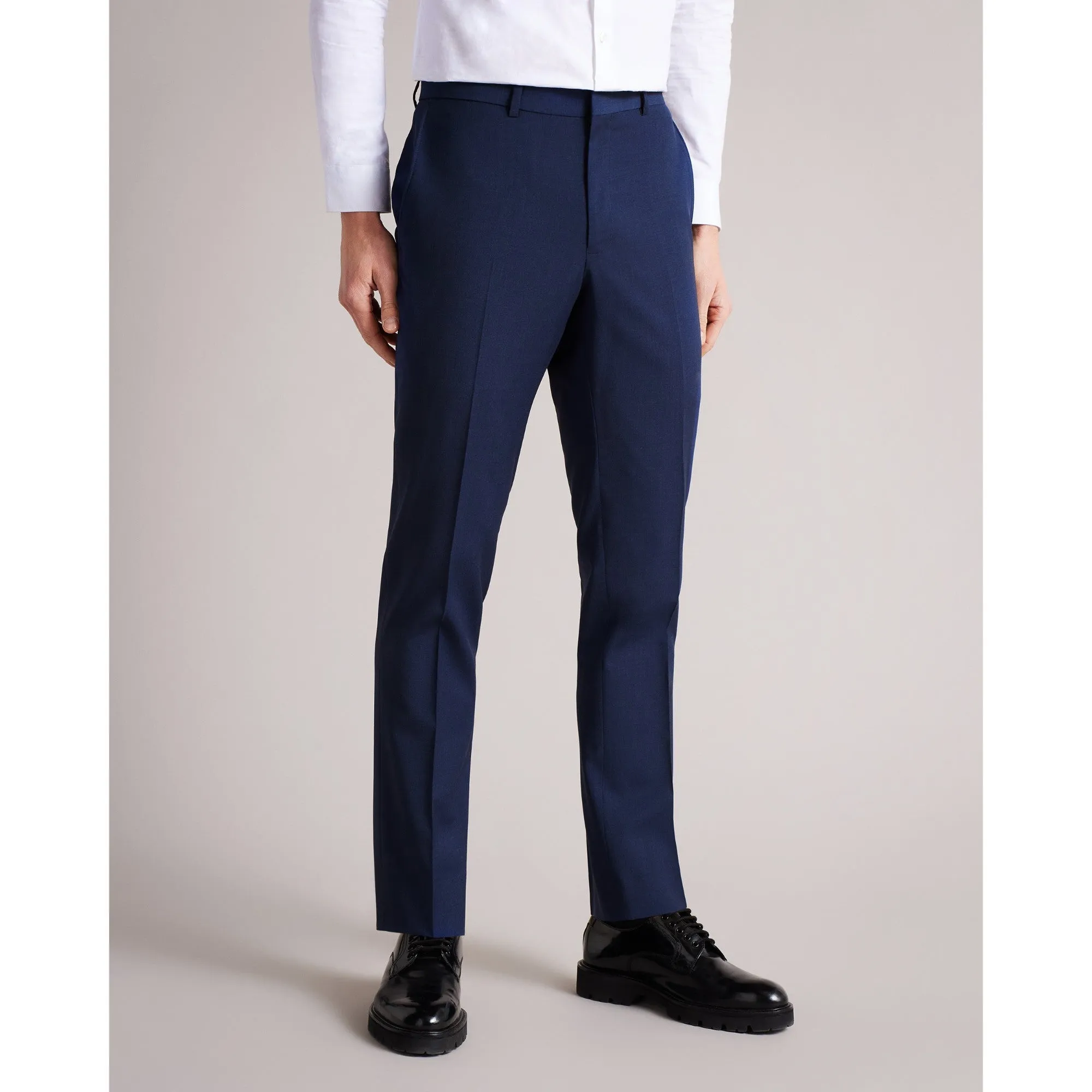 Men Mps-Sinjts-Slim Fit Plain Suit Trouser - Dk-Blue