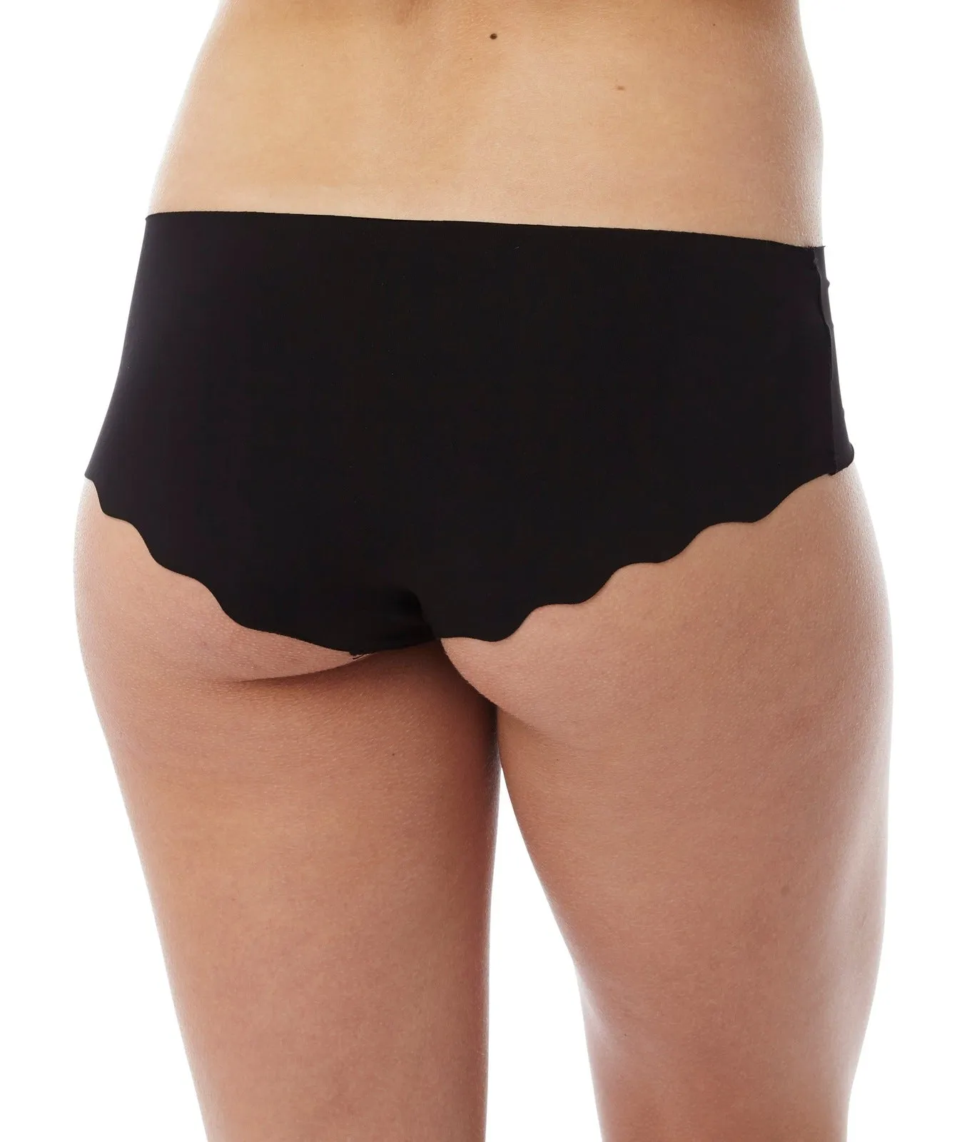 Microfibre Lazer Cut Brief - Black