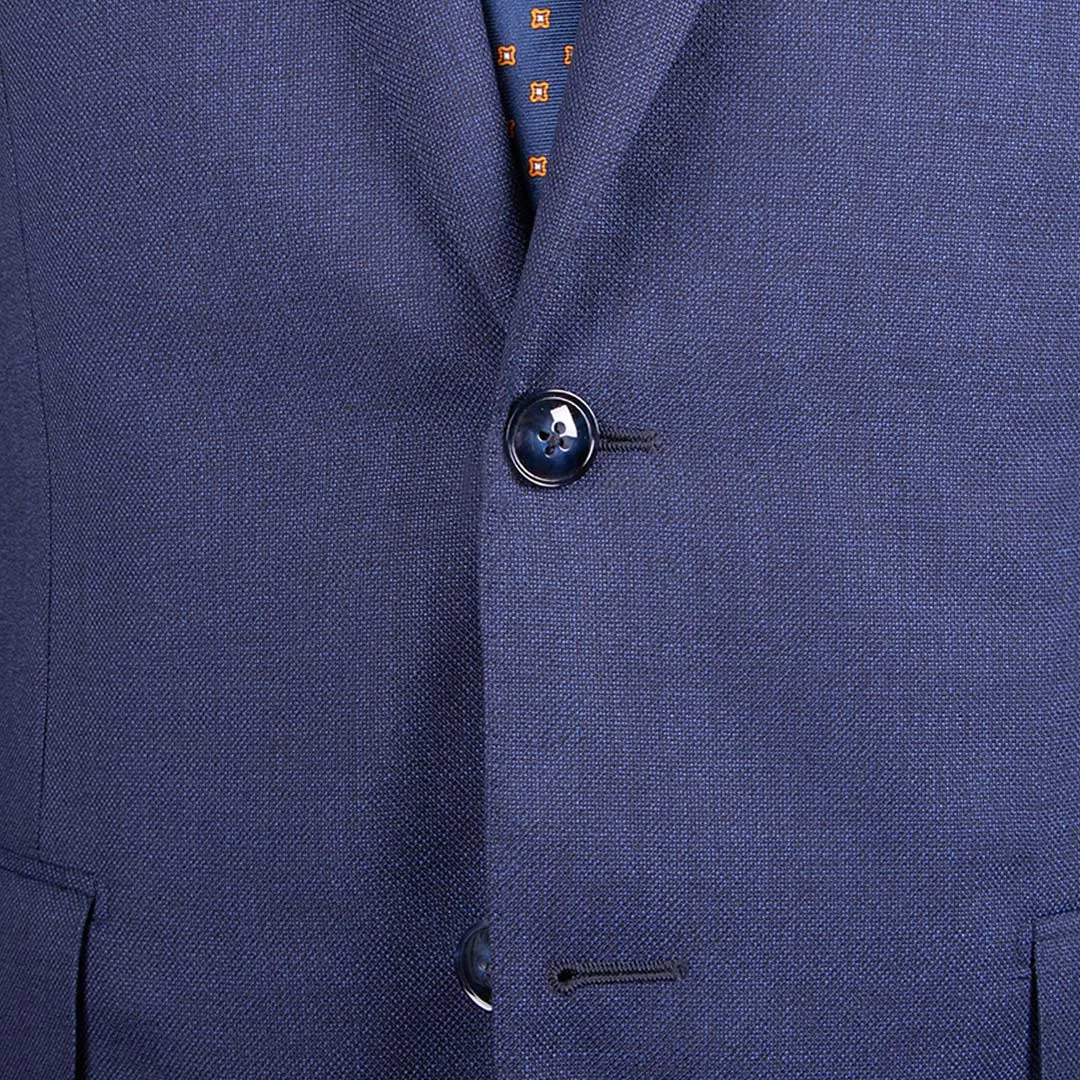 Navy Weave Super 130's Wool Suit