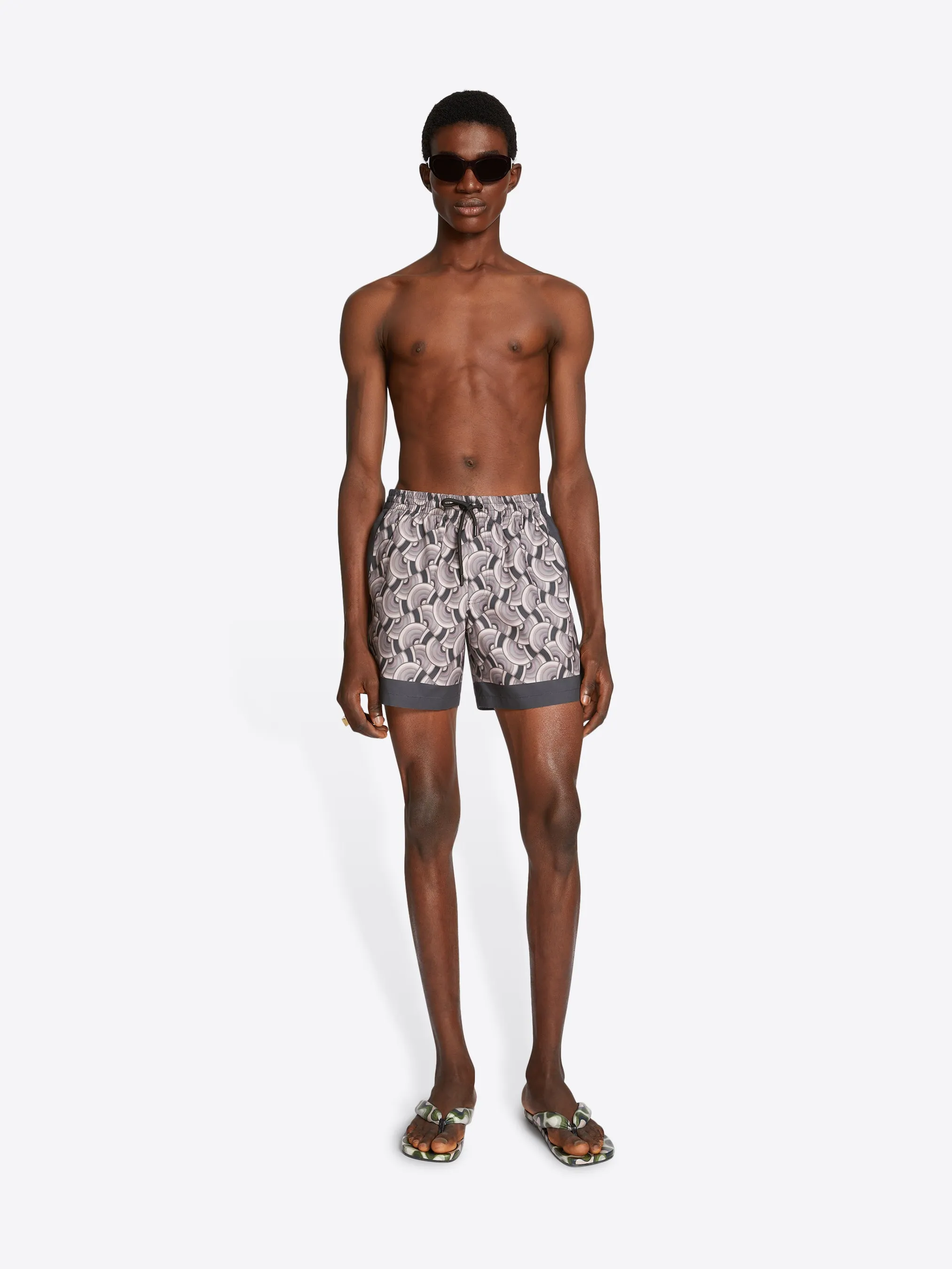 Printed swim shorts