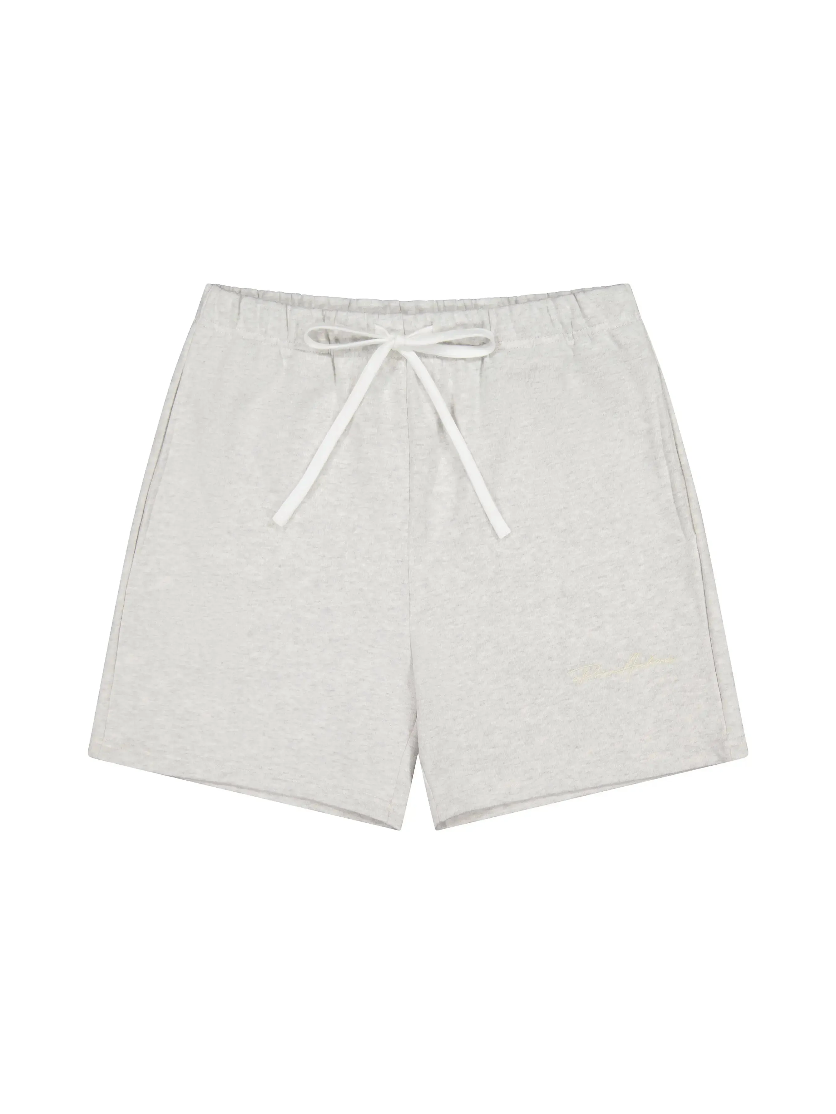 Prior Embroidery Logo Fitted Sweatshorts Light Heather