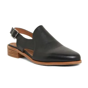 Santiago Sandal in Black Leather