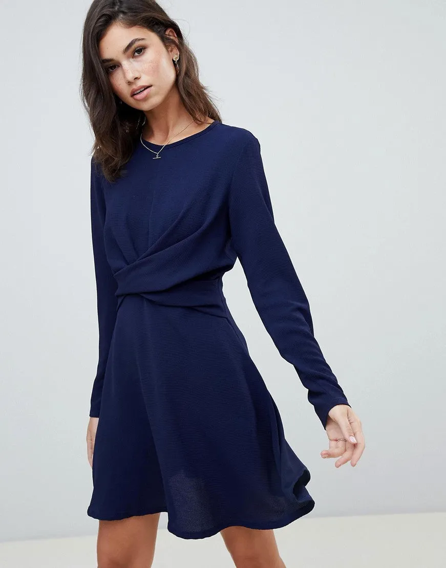 Skater dress in navy