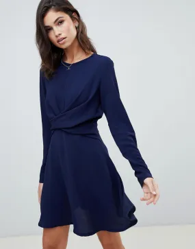 Skater dress in navy