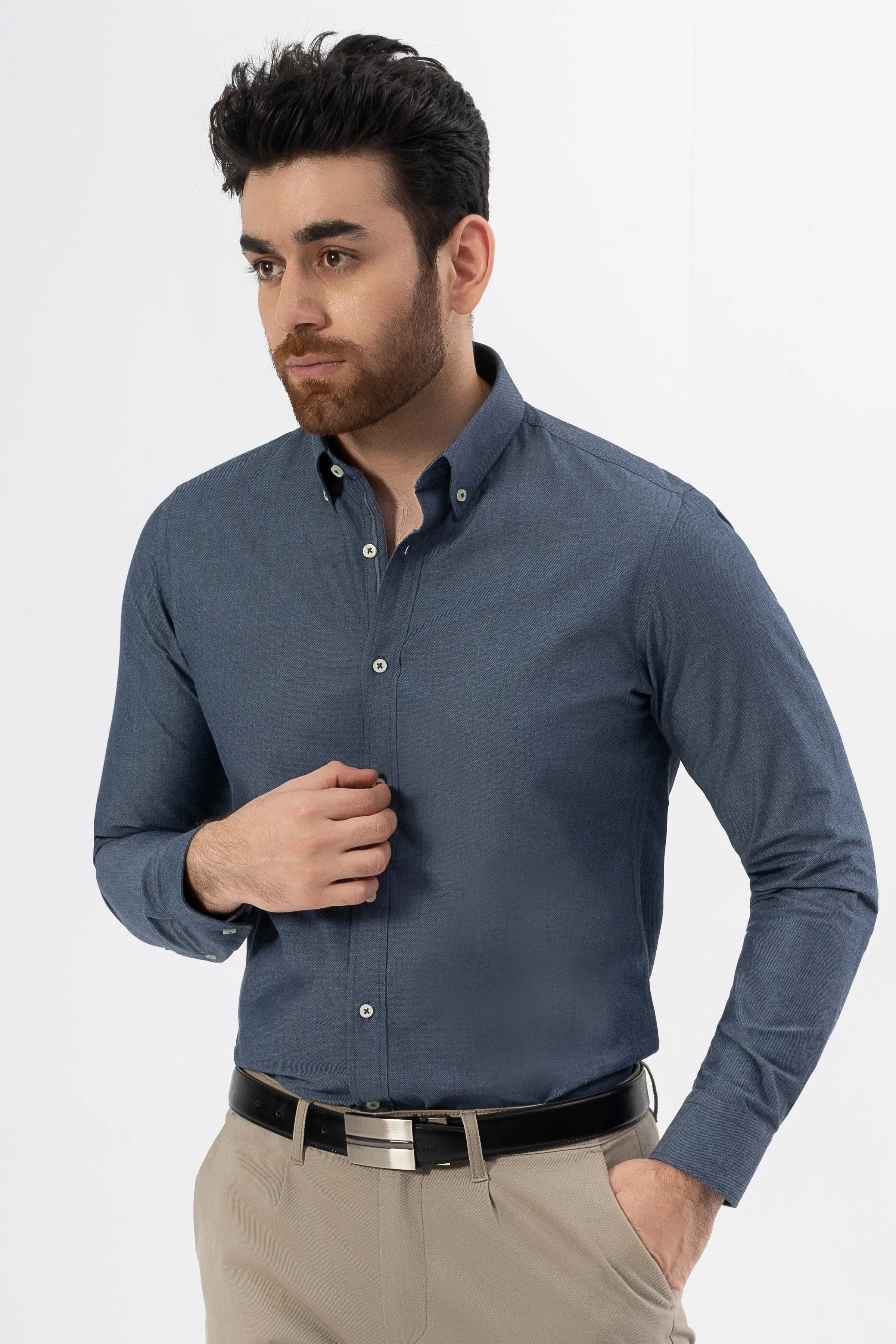 SMART SHIRT CHAMBRAY BLUE