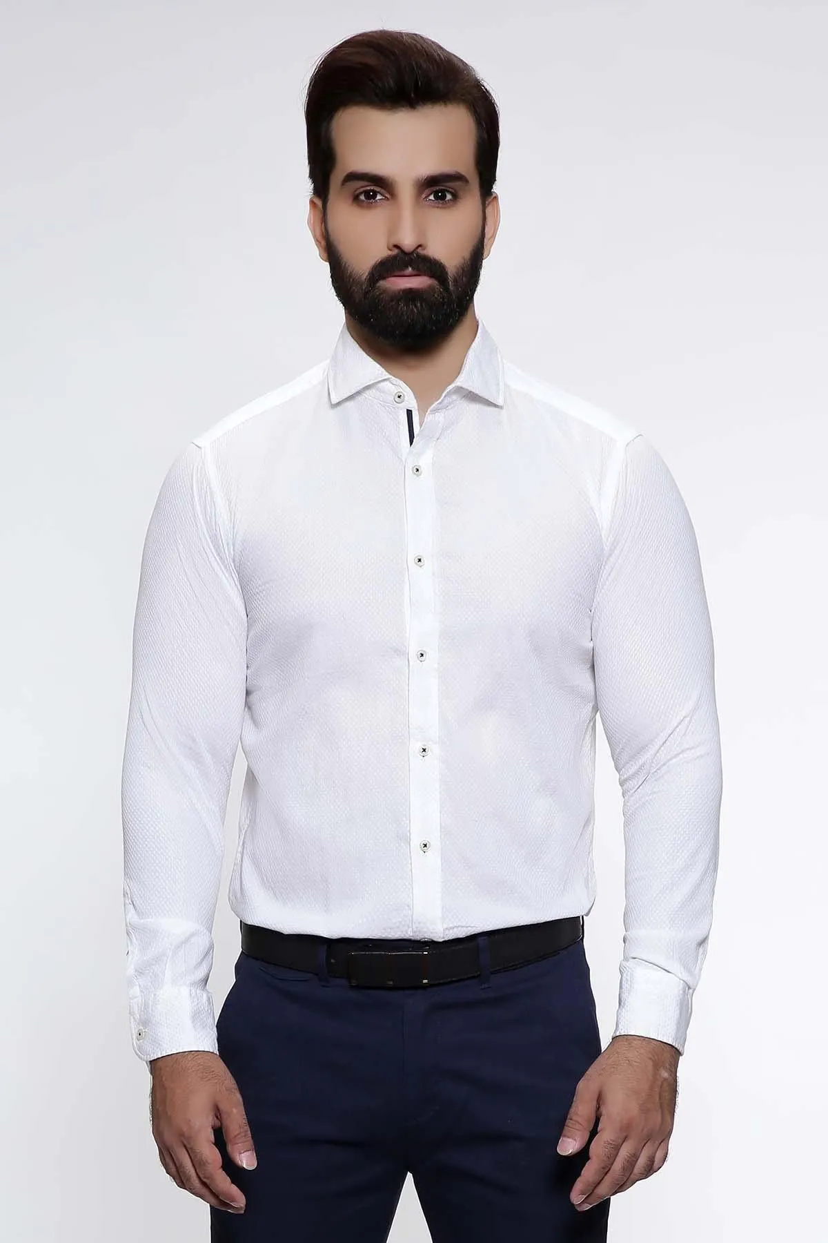 SMART SHIRT FULL SLEEVE  WHITE