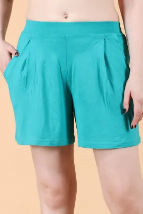 Solid Fitted Shorts