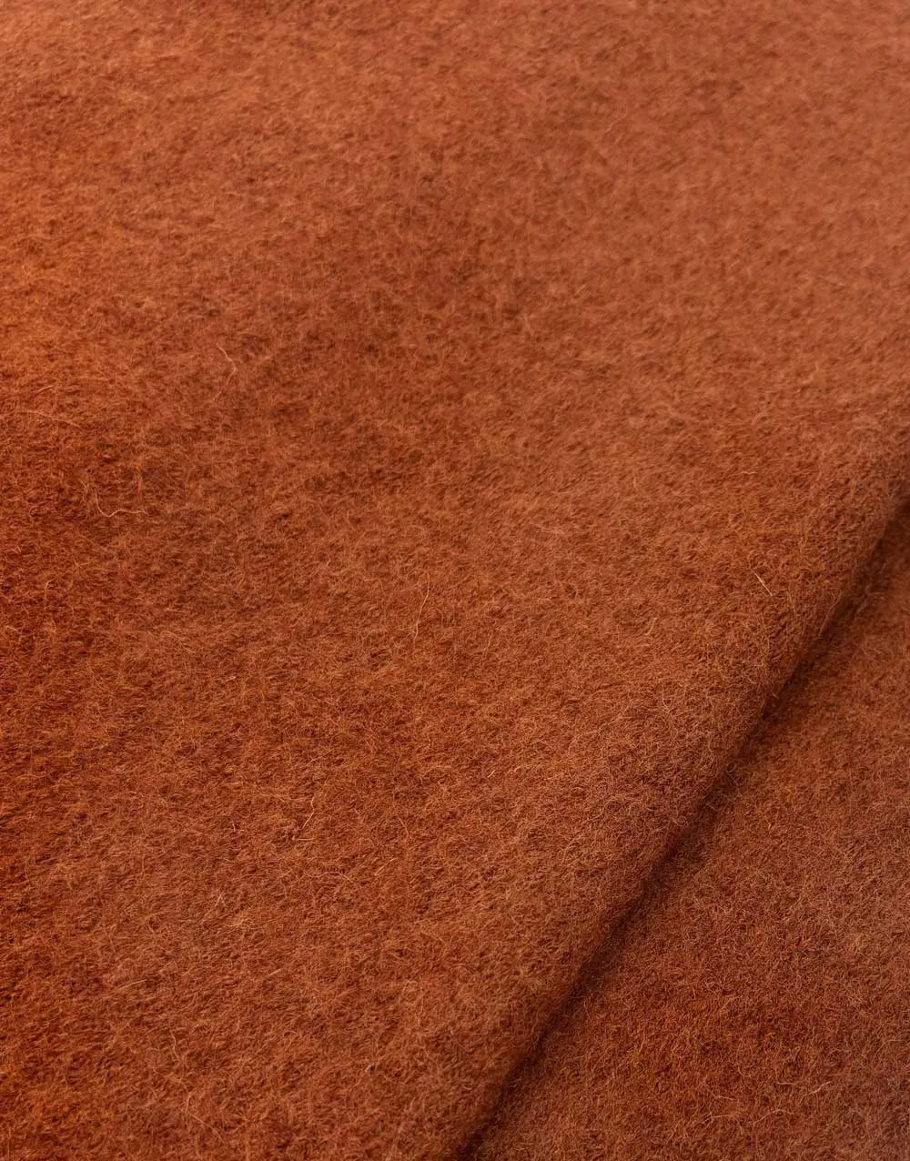 Terracotta 100% Boiled Wool Fabric