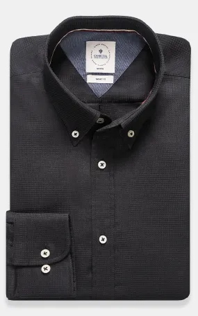 WAFFLE SMART SHIRT BLACK